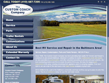 Tablet Screenshot of customcoachonline.com